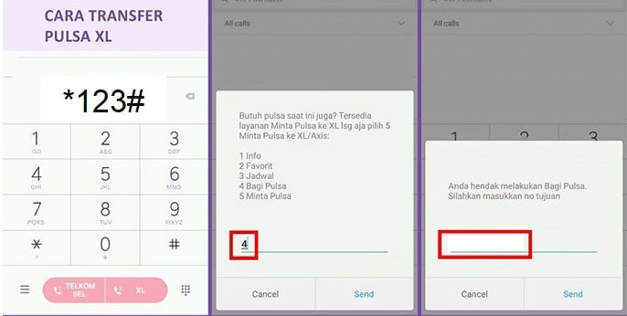 Cara Transfer Pulsa XL ke Telkomsel Menggunakan Kode 123